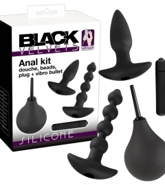 You2Toys Black Velvets Anal Kit - análna súprava (4 dielna)