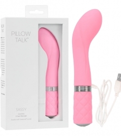 Pillow Talk Sassy – nabíjací vibrátor na bod G (ružový)