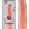Pipedream King Cock 7″ Vibrating Stiffy - vodotesný, realistický vibrátor (18cm) - telová farba