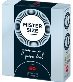 Mister Size tenký kondóm - 60mm (3ks)