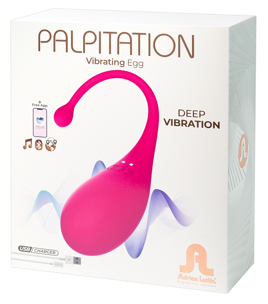 E-shop Adrien Lastic Palpitation - inteligentné, nabíjacie vibračné vajíčko (ružové)