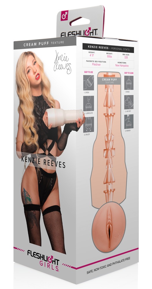 E-shop Fleshlight Kenzie Reeves Creampuff - realistická vagína (natural)