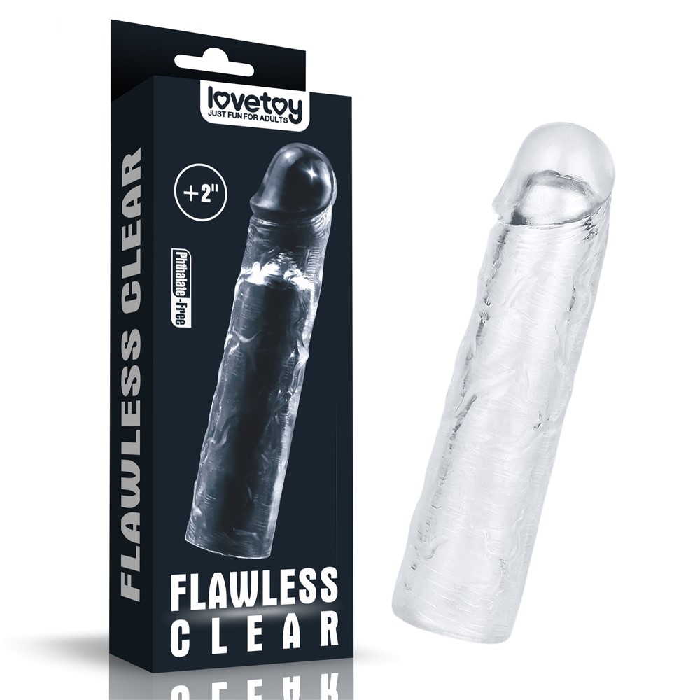 E-shop Lovetoy Flawless Clear Penis Sleeve Add 2″