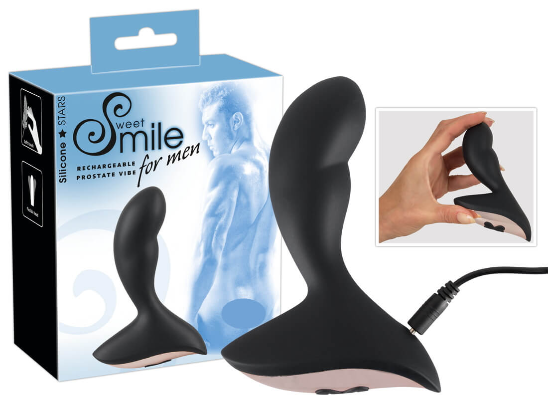 E-shop SMILE Prostata Vibe - nabíjací vibrátor na prostatu (čierny)