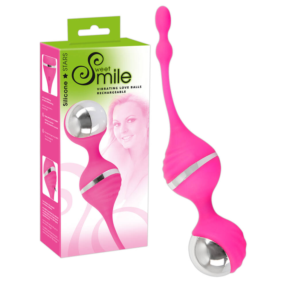 E-shop SWEET Smile Vibrating Love Balls – vibračné venuśine guličky (pink)