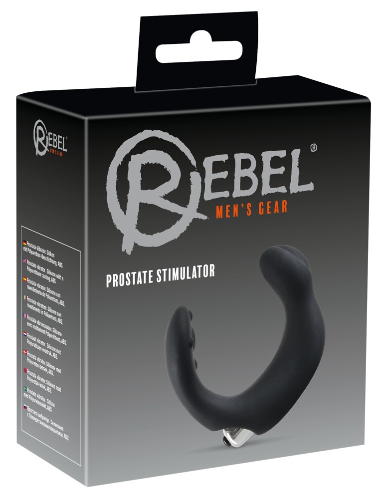 E-shop Rebel - ívelt prostata vibrátor (čierny)