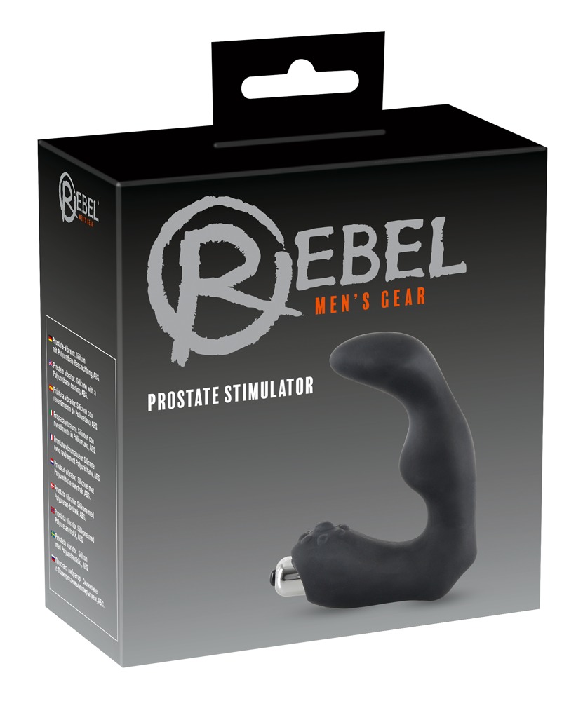 E-shop Rebel prostate vibrator - zahnutý vibrátor na prostatu (čierny)