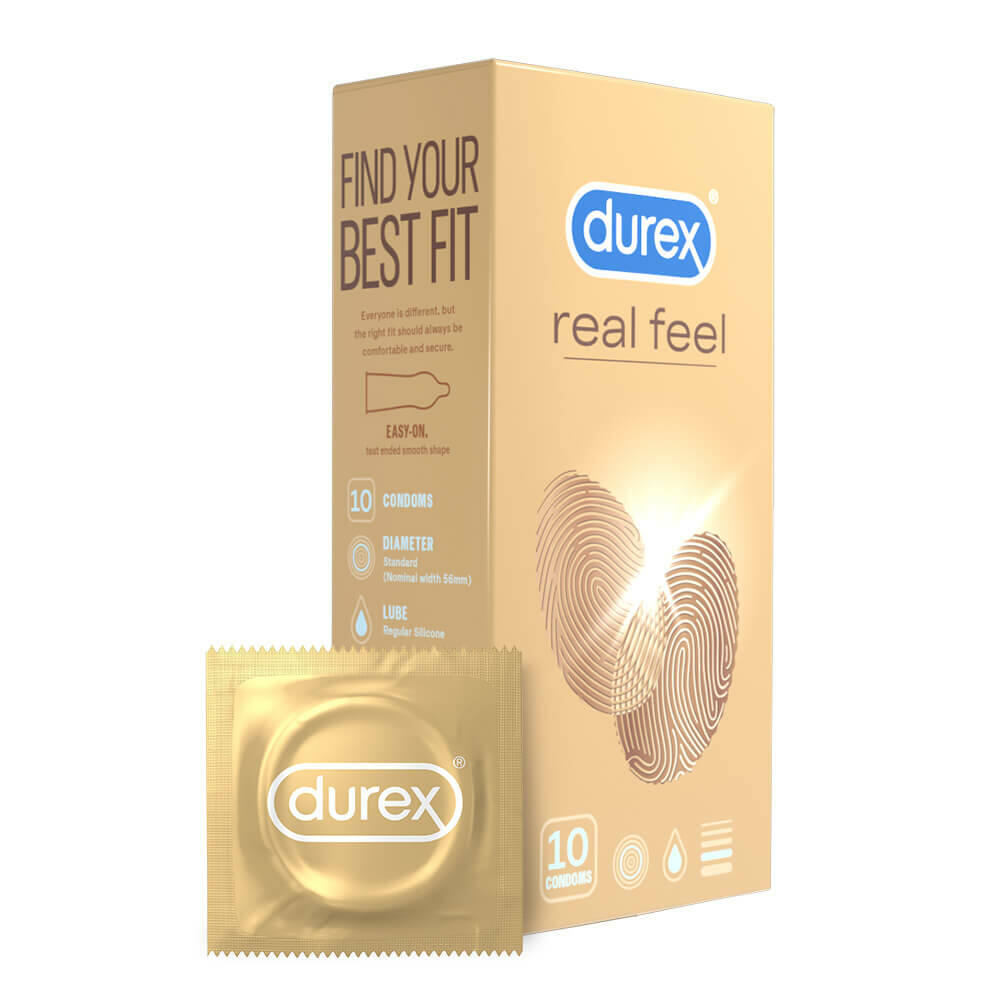 E-shop Durex Real Feel - bezlatexové kondómy (10 ks)
