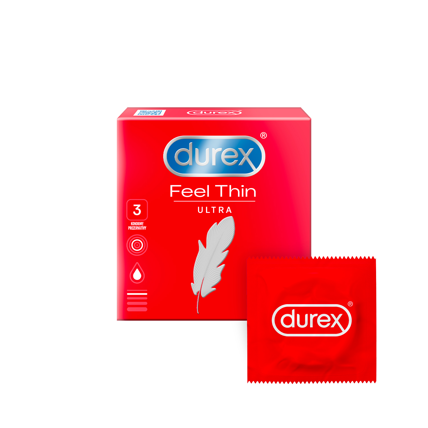 E-shop Durex Feel Ultra Thin - ultra realistické kondómy (3ks)