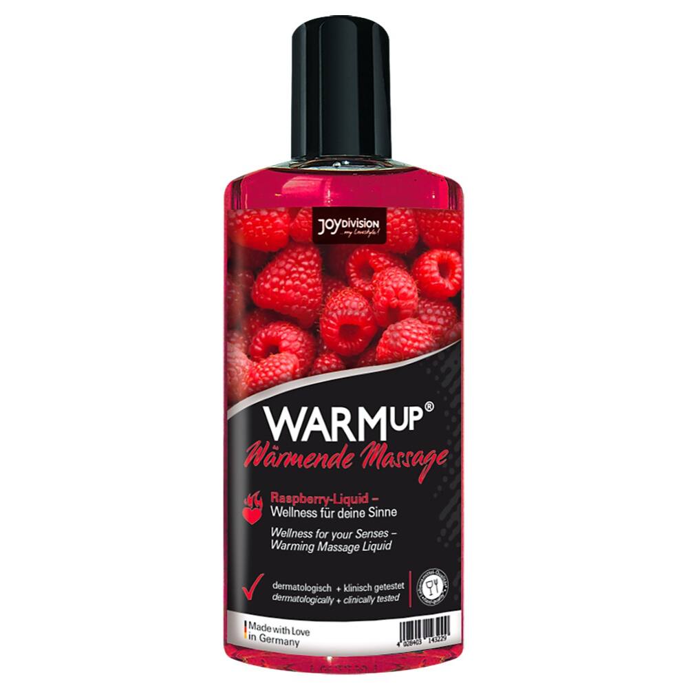 E-shop JoyDivision Warm Up Rasberry - hrejivý masážný olej malinový (150ml)