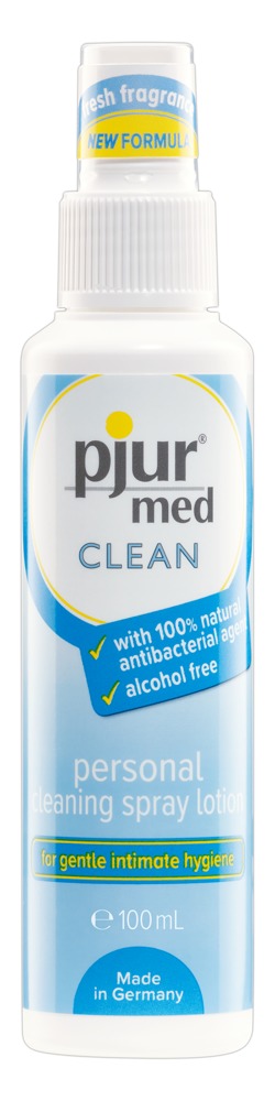 E-shop Pjur Med Clean - čistiaci sprej na erotické pomôcky a intímne partie (100ml)