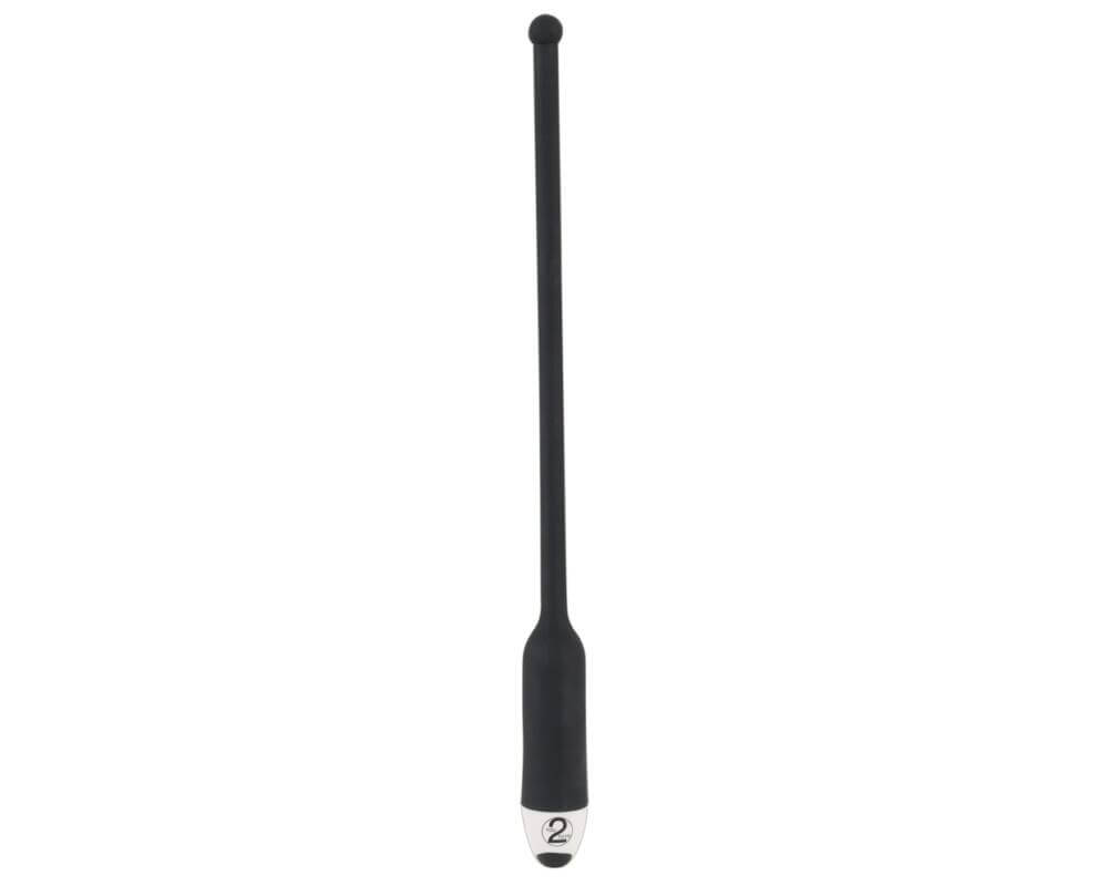 E-shop You2Toys - DILATOR - dlhý silikónový vibrátor na močovú trubicu - čierny (8 - 11 mm)