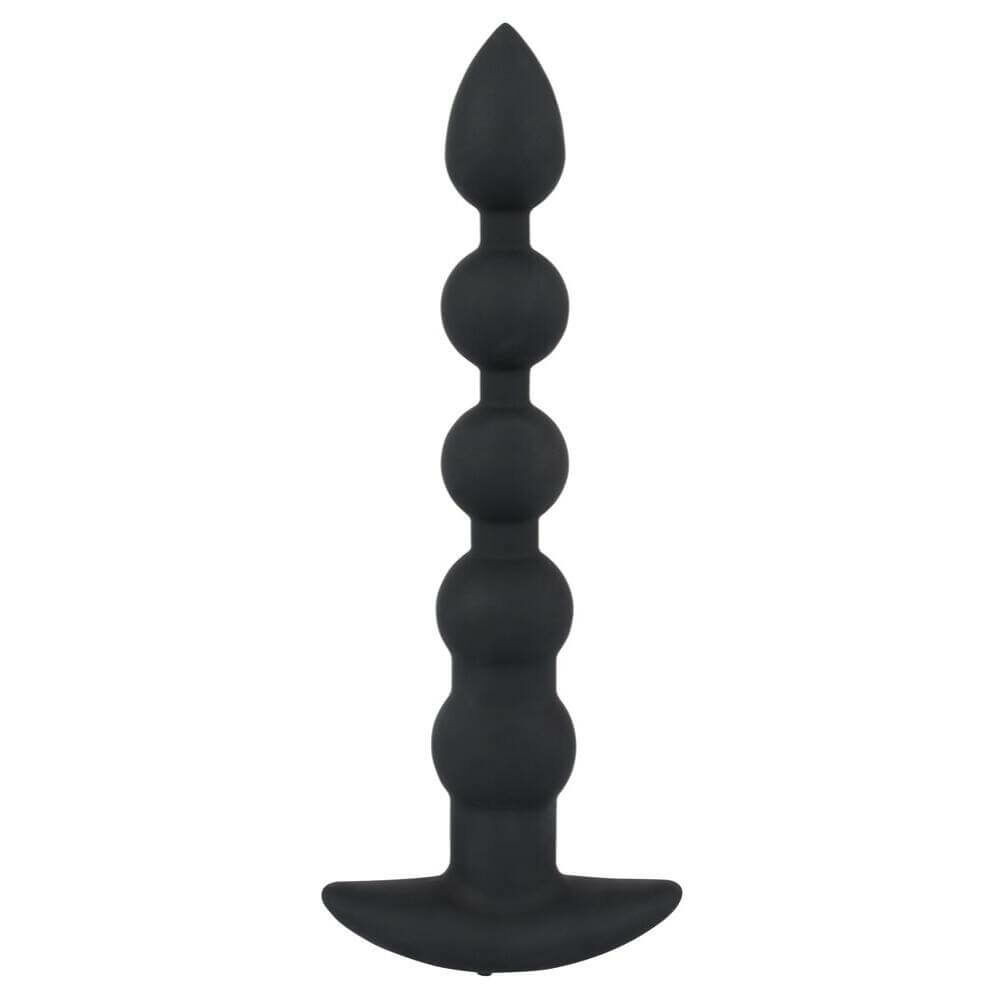 E-shop Black Velvets Rechargeable Beads – nabíjací análny vibrátor s 5 guličkami (čierny)