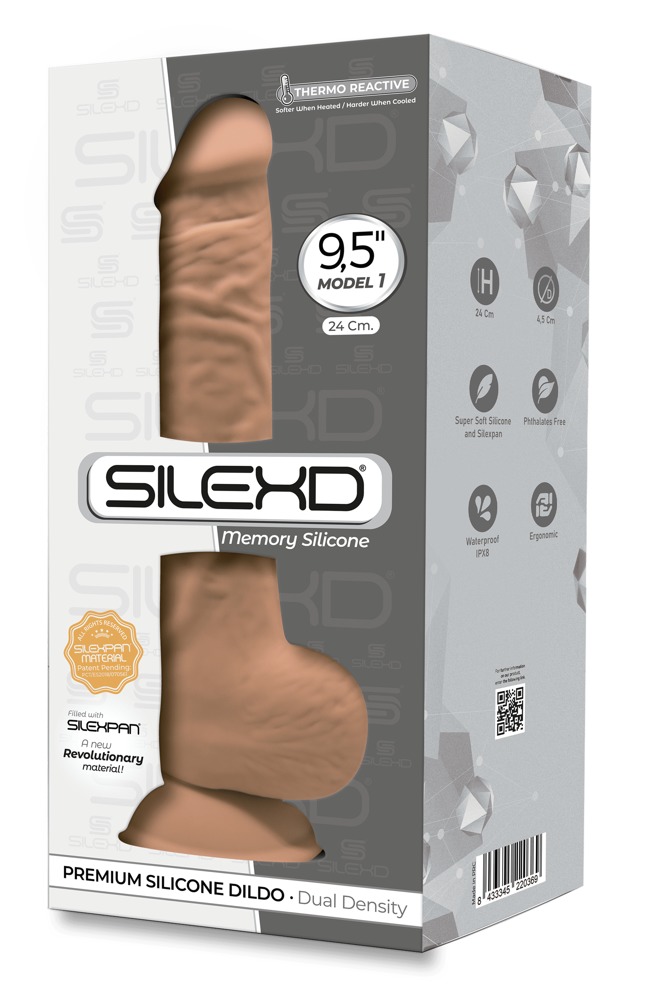 E-shop Silexd 9,5 - dildo s prísavkou - 24cm (telová farba)