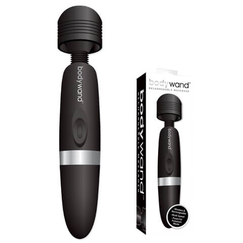 E-shop Bodywand – nabíjací masážny vibrátor (čierny)