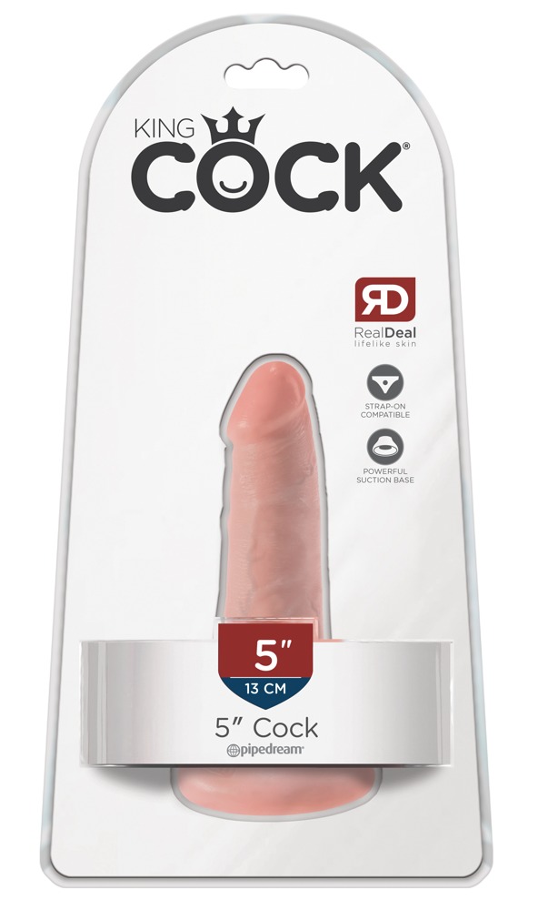E-shop King Cock 5 dildo (13 cm) - telová farba