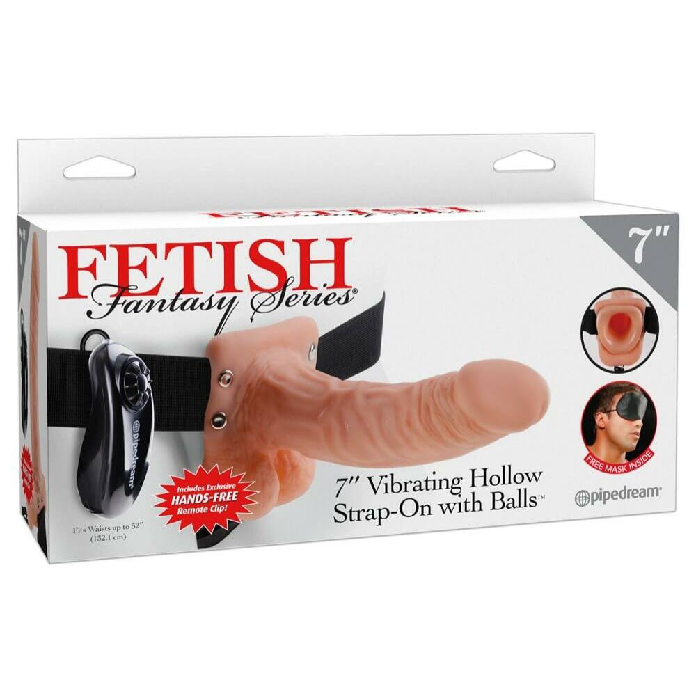 E-shop Pipedream Fetish Fantasy 7 vibrating Hollow strap-on with Balls