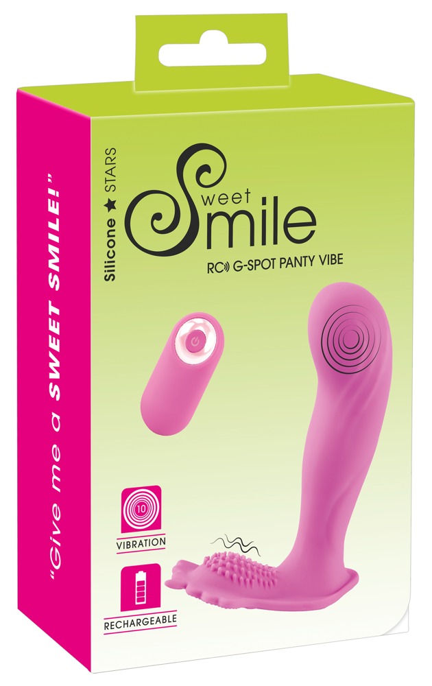 E-shop SMILE G-Spot Panty – nabíjací pripínací vibrátor na diaľkové ovládanie (ružový)