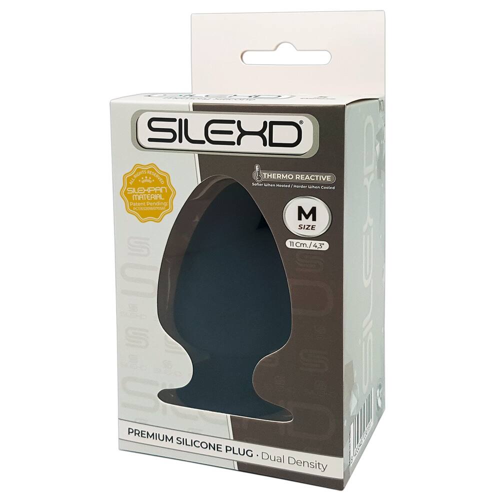 E-shop Silexd M - prispôsobivé análne dildo - 11cm (čierne)
