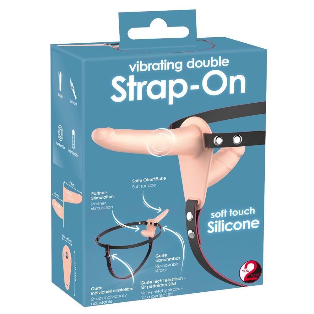 E-shop You2Toys Vibrating Double Strap-On Soft Touch Silicone Skin