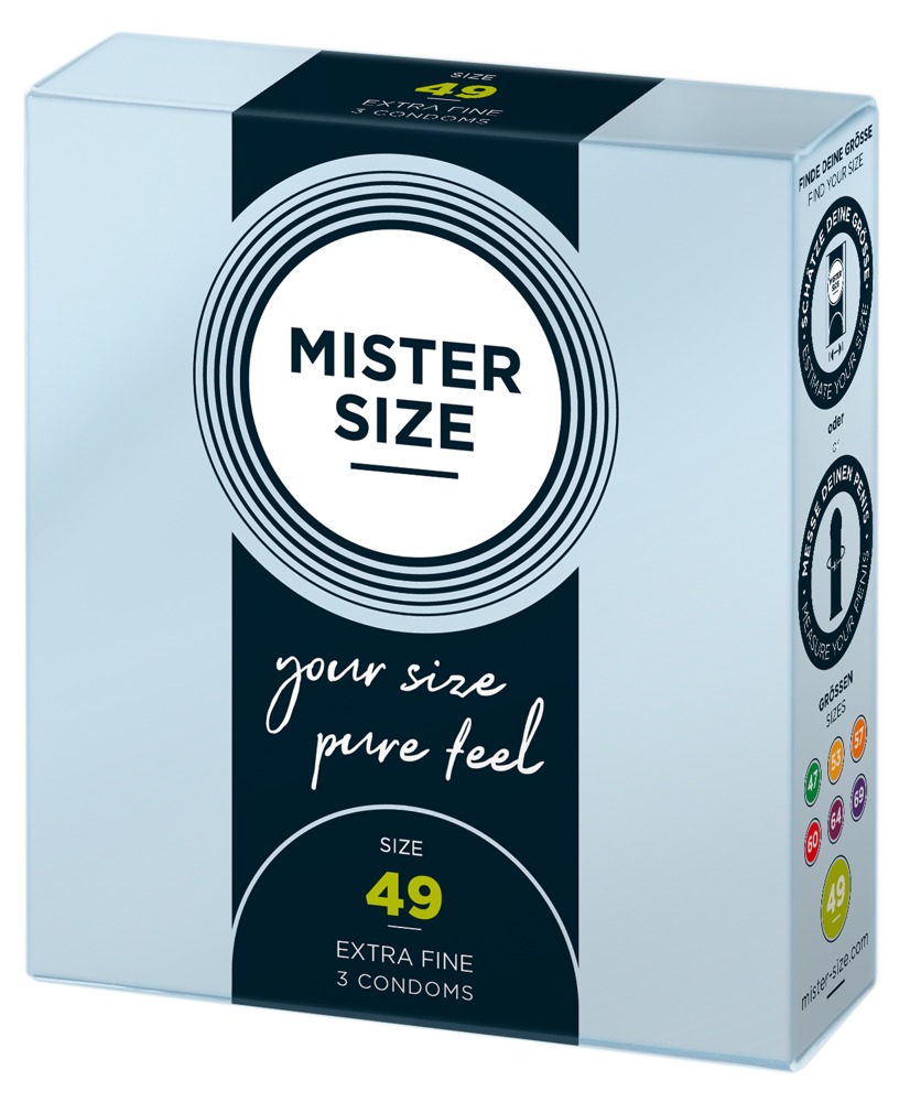 E-shop Mister Size tenký kondóm - 49mm (3ks)