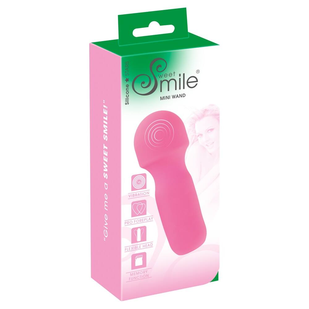 E-shop SMILE Mini Wand - nabíjací mini masážny vibrátor (ružový)