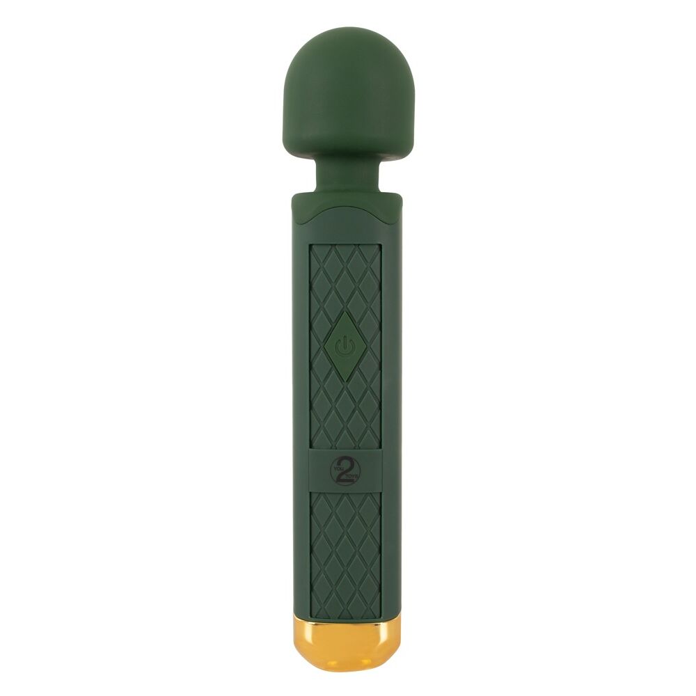 E-shop Emerald Love Wand - nabíjateľný, vodotesný masážny vibrátor (zelený)