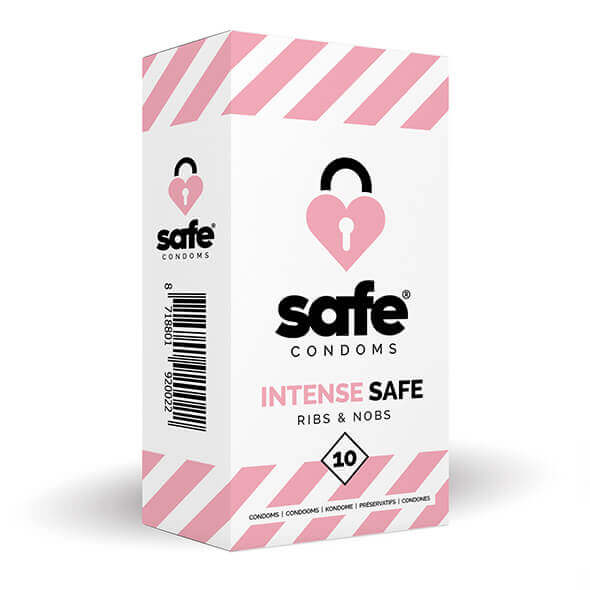 E-shop SAFE Intense Safe - vrúbkované a bodkované kondómy (10ks)