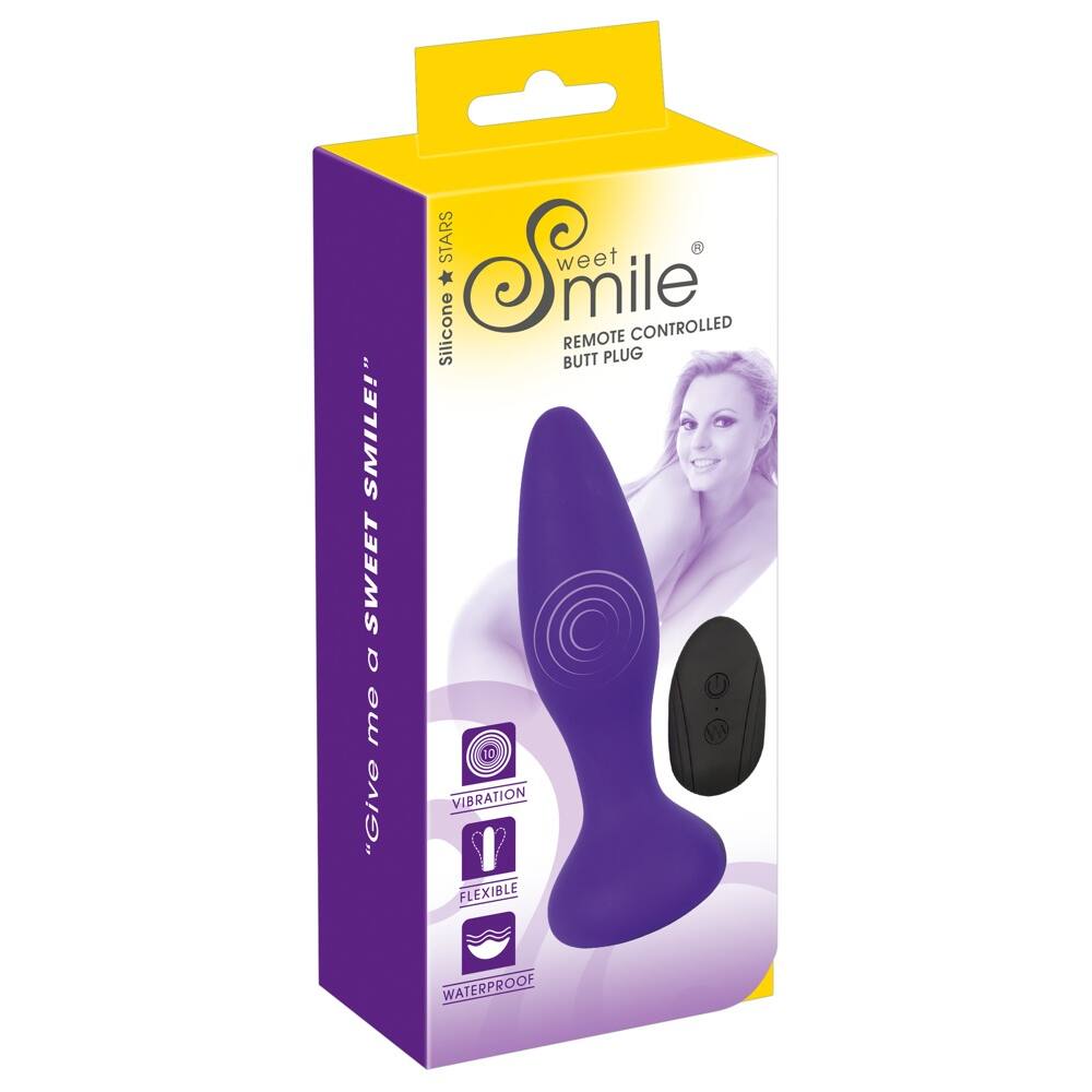 E-shop SMILE RC - cordless, radio anal vibrator (purple)